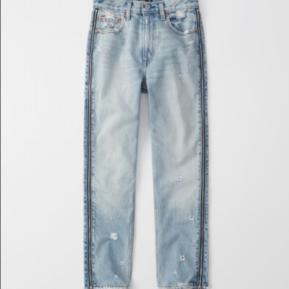 Abercrombie & Fitch Denim - Abercrombie Ankle High Rise Girlfriend Jeans